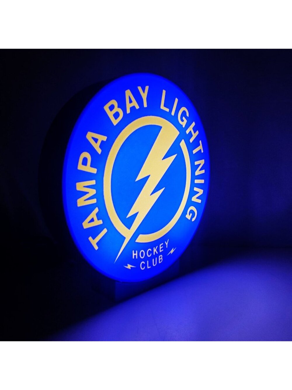 Tampa Bay Lightning LED Light Box - 9" Dimmable USB Powered Hockey Sign - Made i